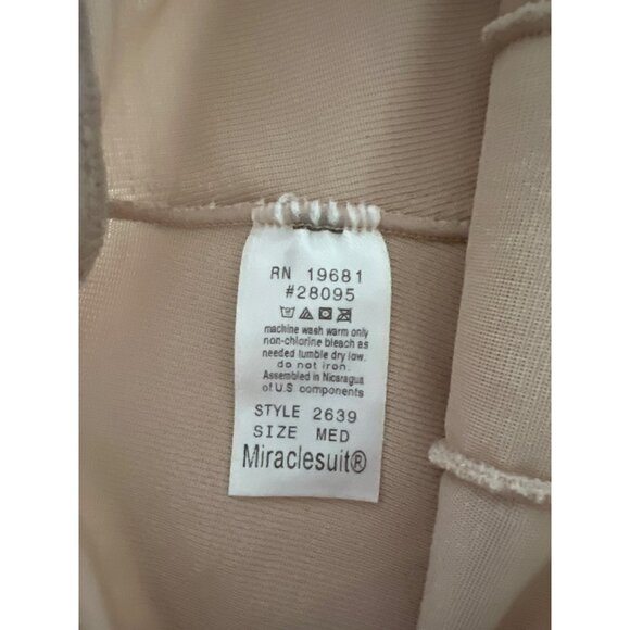 Miraclesuit Beige High-Waisted Compression Shaping Shorts - Picture 3 of 5